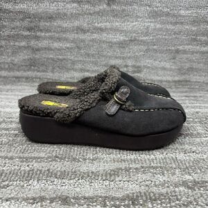 Volatile Lined Wedge Mules Clogs Women Size US 10 Brown